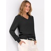 image:imageANRABESS Womens Long Sleeve V Neck Basic Sweaters  Classic Pullover TopsSoft LooseBusiness Casual WorkTravel VacationAll Day WearFall Spring OutfitsWinter Layer ClothingBlack