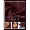 image:imageANRABESS Womens Wool Blend Long Sleeve V Neck Shirts  Comfy Soft Top Slim Fit Knit Daily Travel Going Out Clothes Basic Casual Fall Spring Transition OutfitsWine Red