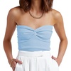 image:imageANRABESS Tube Tops for Women Strapless Twist Knot Corset Rib Knit Slim Fit Medium Stretch Sexy Tank for PartyampGoing OutSky