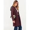 image:imageANRABESS Cardigan Sweater for Women Casual 2026 Fall Fashion Coat Long Sleeve Open Front Knit Coatigan OutwearBurgundy