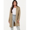 image:imageANRABESS Cardigan Sweater for Women Casual 2026 Fall Fashion Coat Long Sleeve Open Front Knit Coatigan OutwearKhaki
