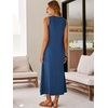 image:imageANRABESS Maxi Dresses for WomenScoop Neck Sleeveless Long Tank DressSummer Casual Sundress for BeachTravel amp VacationBlue