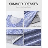 image:imageANRABESS Maxi Dresses for WomenScoop Neck Sleeveless Long Tank DressSummer Casual Sundress for BeachTravel amp VacationBlue White Floral