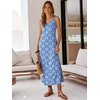 image:imageANRABESS Maxi Dresses for WomenScoop Neck Sleeveless Long Tank DressSummer Casual Sundress for BeachTravel amp VacationBlue White Printed