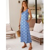 image:imageANRABESS Maxi Dresses for WomenScoop Neck Sleeveless Long Tank DressSummer Casual Sundress for BeachTravel amp VacationBlue White Printed