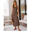 image:imageANRABESS Maxi Dresses for WomenScoop Neck Sleeveless Long Tank DressSummer Casual Sundress for BeachTravel amp VacationCoffee