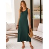 image:imageANRABESS Maxi Dresses for WomenScoop Neck Sleeveless Long Tank DressSummer Casual Sundress for BeachTravel amp VacationDeep Green
