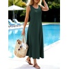 image:imageANRABESS Maxi Dresses for WomenScoop Neck Sleeveless Long Tank DressSummer Casual Sundress for BeachTravel amp VacationDeep Green