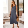 image:imageANRABESS Maxi Dresses for WomenScoop Neck Sleeveless Long Tank DressSummer Casual Sundress for BeachTravel amp VacationDeep Grey