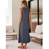 image:imageANRABESS Maxi Dresses for WomenScoop Neck Sleeveless Long Tank DressSummer Casual Sundress for BeachTravel amp VacationDeep Grey