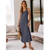image:imageANRABESS Maxi Dresses for WomenScoop Neck Sleeveless Long Tank DressSummer Casual Sundress for BeachTravel amp VacationDeep Grey