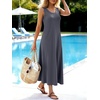 image:imageANRABESS Maxi Dresses for WomenScoop Neck Sleeveless Long Tank DressSummer Casual Sundress for BeachTravel amp VacationDeep Grey