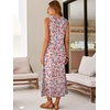 image:imageANRABESS Maxi Dresses for WomenScoop Neck Sleeveless Long Tank DressSummer Casual Sundress for BeachTravel amp VacationFloral Blue Pink