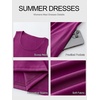 image:imageANRABESS Maxi Dresses for WomenScoop Neck Sleeveless Long Tank DressSummer Casual Sundress for BeachTravel amp VacationFuchsia
