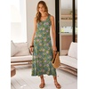 image:imageANRABESS Maxi Dresses for WomenScoop Neck Sleeveless Long Tank DressSummer Casual Sundress for BeachTravel amp VacationGreen Multifloral Print