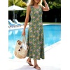 image:imageANRABESS Maxi Dresses for WomenScoop Neck Sleeveless Long Tank DressSummer Casual Sundress for BeachTravel amp VacationGreen Multifloral Print