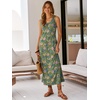 image:imageANRABESS Maxi Dresses for WomenScoop Neck Sleeveless Long Tank DressSummer Casual Sundress for BeachTravel amp VacationGreen Multifloral Print
