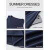 image:imageANRABESS Maxi Dresses for WomenScoop Neck Sleeveless Long Tank DressSummer Casual Sundress for BeachTravel amp VacationNavy Blue