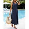 image:imageANRABESS Maxi Dresses for WomenScoop Neck Sleeveless Long Tank DressSummer Casual Sundress for BeachTravel amp VacationNavy Blue