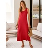 image:imageANRABESS Maxi Dresses for WomenScoop Neck Sleeveless Long Tank DressSummer Casual Sundress for BeachTravel amp VacationRed