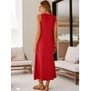 image:imageANRABESS Maxi Dresses for WomenScoop Neck Sleeveless Long Tank DressSummer Casual Sundress for BeachTravel amp VacationRed