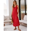 image:imageANRABESS Maxi Dresses for WomenScoop Neck Sleeveless Long Tank DressSummer Casual Sundress for BeachTravel amp VacationRed
