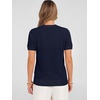 image:imageANRABESS Short Sleeve Sweaters for Women Wool Blend V Neck Sweater Shirts Business Casual Work Tops 2026 Summer OutfitsNavy Blue