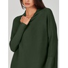 image:imageANRABESS Women Oversized Casual Loose Turtleneck Long Sleeve Slouchy Baggy Knit Tunic Sweaters Pullover 2026 Fall OutfitsArmy Green