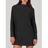 image:imageANRABESS Women Oversized Casual Loose Turtleneck Long Sleeve Slouchy Baggy Knit Tunic Sweaters Pullover 2026 Fall OutfitsBlack
