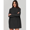 image:imageANRABESS Women Oversized Casual Loose Turtleneck Long Sleeve Slouchy Baggy Knit Tunic Sweaters Pullover 2026 Fall OutfitsBlack