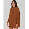 image:imageANRABESS Women Oversized Casual Loose Turtleneck Long Sleeve Slouchy Baggy Knit Tunic Sweaters Pullover 2026 Fall OutfitsBrown