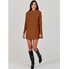 image:imageANRABESS Women Oversized Casual Loose Turtleneck Long Sleeve Slouchy Baggy Knit Tunic Sweaters Pullover 2026 Fall OutfitsBrown
