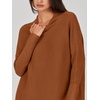 image:imageANRABESS Women Oversized Casual Loose Turtleneck Long Sleeve Slouchy Baggy Knit Tunic Sweaters Pullover 2026 Fall OutfitsBrown
