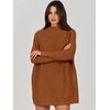 image:imageANRABESS Women Oversized Casual Loose Turtleneck Long Sleeve Slouchy Baggy Knit Tunic Sweaters Pullover 2026 Fall OutfitsBrown