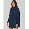 image:imageANRABESS Women Oversized Casual Loose Turtleneck Long Sleeve Slouchy Baggy Knit Tunic Sweaters Pullover 2026 Fall OutfitsDark Blue