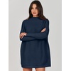 image:imageANRABESS Women Oversized Casual Loose Turtleneck Long Sleeve Slouchy Baggy Knit Tunic Sweaters Pullover 2026 Fall OutfitsDark Blue