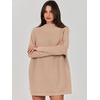 image:imageANRABESS Women Oversized Casual Loose Turtleneck Long Sleeve Slouchy Baggy Knit Tunic Sweaters Pullover 2026 Fall OutfitsKhaki