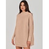 image:imageANRABESS Women Oversized Casual Loose Turtleneck Long Sleeve Slouchy Baggy Knit Tunic Sweaters Pullover 2026 Fall OutfitsKhaki