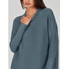 image:imageANRABESS Women Oversized Casual Loose Turtleneck Long Sleeve Slouchy Baggy Knit Tunic Sweaters Pullover 2026 Fall OutfitsNavy Blue