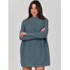 image:imageANRABESS Women Oversized Casual Loose Turtleneck Long Sleeve Slouchy Baggy Knit Tunic Sweaters Pullover 2026 Fall OutfitsNavy Blue