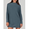 image:imageANRABESS Women Oversized Casual Loose Turtleneck Long Sleeve Slouchy Baggy Knit Tunic Sweaters Pullover 2026 Fall OutfitsNavy Blue