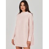 image:imageANRABESS Women Oversized Casual Loose Turtleneck Long Sleeve Slouchy Baggy Knit Tunic Sweaters Pullover 2026 Fall OutfitsPink