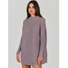 image:imageANRABESS Women Oversized Casual Loose Turtleneck Long Sleeve Slouchy Baggy Knit Tunic Sweaters Pullover 2026 Fall OutfitsPurple