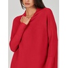 image:imageANRABESS Women Oversized Casual Loose Turtleneck Long Sleeve Slouchy Baggy Knit Tunic Sweaters Pullover 2026 Fall OutfitsRed