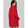 image:imageANRABESS Women Oversized Casual Loose Turtleneck Long Sleeve Slouchy Baggy Knit Tunic Sweaters Pullover 2026 Fall OutfitsRed