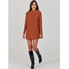 image:imageANRABESS Women Oversized Casual Loose Turtleneck Long Sleeve Slouchy Baggy Knit Tunic Sweaters Pullover 2026 Fall OutfitsRust