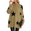 image:imageANRABESS Women Oversized Casual Loose Turtleneck Long Sleeve Slouchy Baggy Knit Tunic Sweaters Pullover 2026 Fall OutfitsStar Black