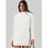 image:imageANRABESS Women Oversized Casual Loose Turtleneck Long Sleeve Slouchy Baggy Knit Tunic Sweaters Pullover 2026 Fall OutfitsWhite