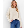 image:imageANRABESS Women Oversized Chunky Cable Knitted Vintage Sweater 2026 Fall Winter OutfitsBeige