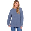 image:imageANRABESS Women Oversized Chunky Cable Knitted Vintage Sweater 2026 Fall Winter OutfitsBlue